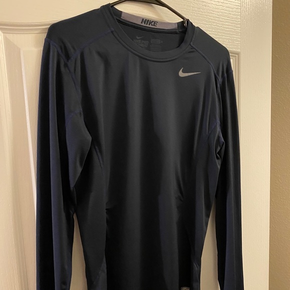 Nike Other - Nike pro combat navy blue DryFit Shirt